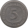 Монета. ФРГ. 5 марок 1978 год. Монетный двор - Карлсруэ (G). рев.