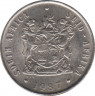 Монета. Южно-Африканская республика (ЮАР). 10 центов 1987 год. ав.