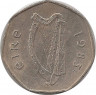 Аверс. Монета. Ирландия. 50 пенсов 1983 год.