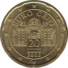 Монета. Австрия. 20 центов 2002 год. ав.