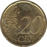 Монета. Австрия. 20 центов 2002 год. рев.