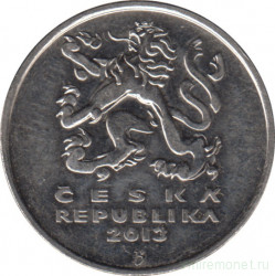 Монета. Чехия. 5 крон 2013 год.