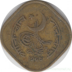 Монета. Пакистан. 5 пайс 1965 год.