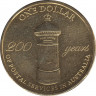 Монета. Австралия. 1 доллар 2009 год. 200 лет Почте Австралии. ав.