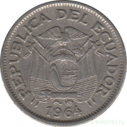 Монета. Эквадор. 1 сукре 1964 год.