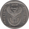 Монета. Южно-Африканская республика (ЮАР). 2 ранда 2008 год. ав.