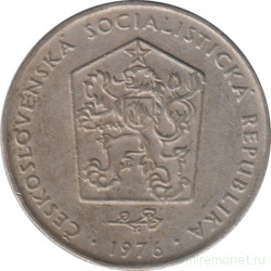 Монета. Чехословакия. 2 кроны 1976 год.