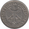 Монета. ФРГ. 1 марка 1958 год. Монетный двор - Гамбург (J). рев.