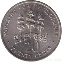 Монета. Ямайка. 20 центов 1976 год. ФАО.