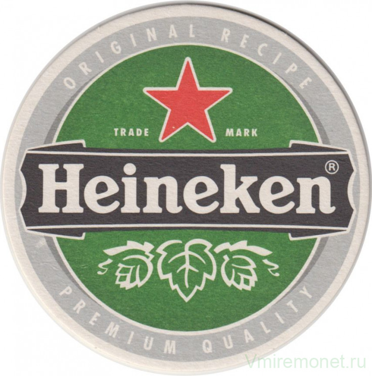 Подставка. Пиво "Heineken", Россия. Наслаждайся ответственностью.