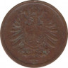 Монета. Германия (Германская империя 1871-1922). 2 пфеннига 1874 год. (A). рев.