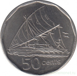 Монета. Фиджи. 50 центов 2010 год.