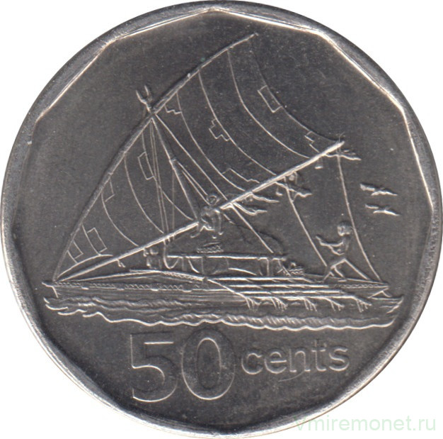 Монета. Фиджи. 50 центов 2010 год.