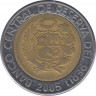 Монета. Перу. 2 соля 2005 год. ав.