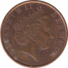 Монета. Бермудские острова. 1 цент 2000 год. ав.