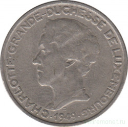 Монета. Люксембург. 5 франков 1949 год.
