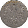 Монета. ФРГ. 5 марок 1980 год. Монетный двор - Карлсруэ (G). ав.