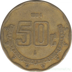 Монета. Мексика. 50 сентаво 1994 год.