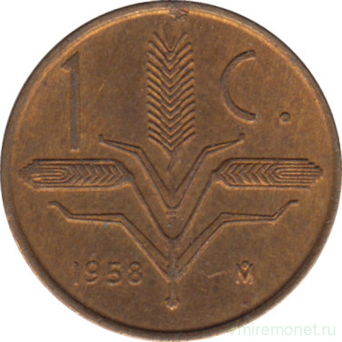 Монета. Мексика. 1 сентаво 1958 год.