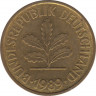 Монета. ФРГ. 5 пфеннигов 1989 год. Монетный двор - Штутгарт (F). ав.