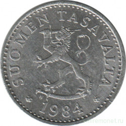 Монета. Финляндия. 10 пенни 1984 год.