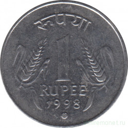Монета. Индия. 1 рупия 1998 год. 