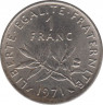 Монета. Франция. 1 франк 1971 год. ав.