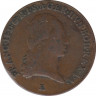 Монета. Австрстрийская империя. 3 крейцера 1800 год. Монетный двор E. ав.