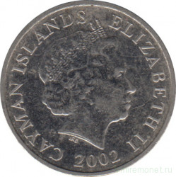 Монета. Каймановы острова. 5 центов 2002 год.