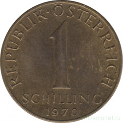 Монета. Австрия. 1 шиллинг 1970 год.