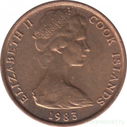 Монета. Острова Кука. 1 цент 1983 год.