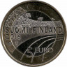 Монета. Финляндия. 5 евро 2016 год. Лёгкая атлетика. рев