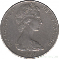 Монета. Новая Зеландия. 50 центов 1980 год.