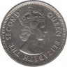 Монета. Британские Восточные Карибские территории. 10 центов 1965 год. рев.