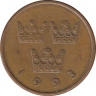Монета. Швеция. 50 эре 1993 год (D). ав.