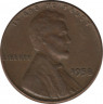Монета. США. 1 цент 1958 год. ав.