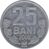 Монета. Молдова. 25 баней 2006 год. ав.