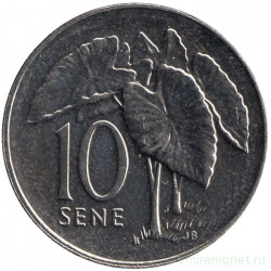 Монета. Самоа. 10 сене 2010 год.