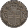 Монета. Исландия. 25 аурар 1922 год. ав.