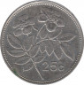 Монета. Мальта. 25 центов 2005 год. рев.