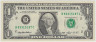 Банкнота. США. 1 доллар 1993 год. Серия B. ав.