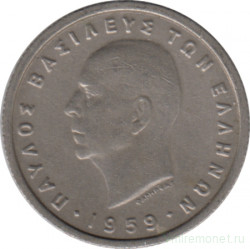 Монета. Греция. 50 лепт 1959 год.