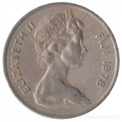 Монета. Фиджи. 5 центов 1978 год.