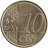 Монета. Франция. 10 центов 2011 год.