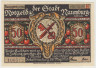 Бона. Нотгельд. Германия. Город Наумбург. 50 пфеннигов 1920 год. Вариант 928.3.а.1. ав.