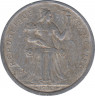 Монета. Французская Полинезия. 2 франка 1988 год. ав.