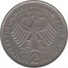 Монета. ФРГ. 2 марки 1978 год. Конрад Аденауэр. Монетный двор - Штутгарт (F). рев.