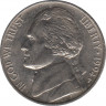 Монета. США. 5 центов 1994 год. Монетный двор P. ав.