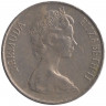 Монета. Бермудские острова. 5 центов 1974 год.