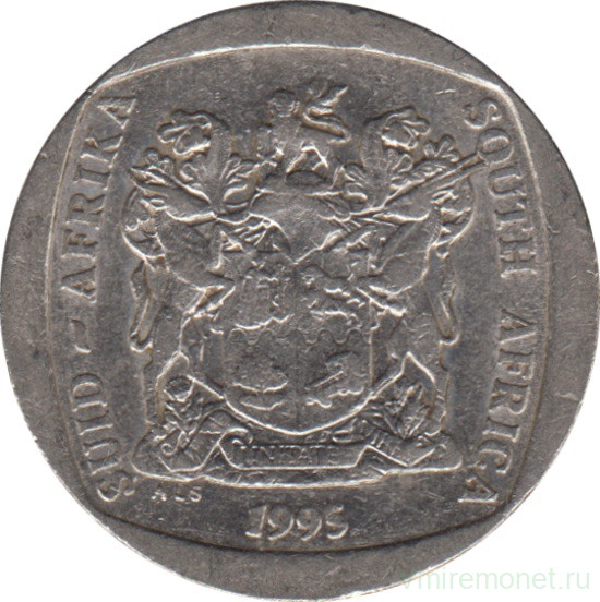 Монета. Южно-Африканская республика (ЮАР). 2 ранда 1995 год.